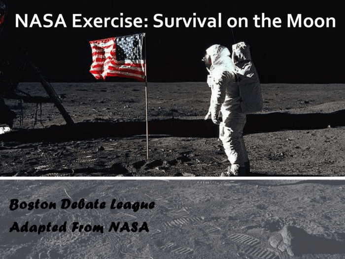 Nasa survival on the moon exercise