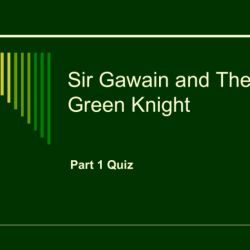 Sir gawain and the green knight discussion questions