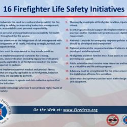 The 16 firefighter life safety initiatives